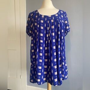 Holding Horses Abstractions Ikat Tunic Top Size Medium